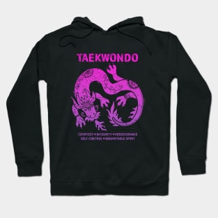 Taekwondo 5 Tenets Dragon Art Women & Girls Hoodie